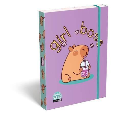 Desky s gumičkou Lollipop Capybara, 35 mm, karton, A5, LIZZYSULI 7470217000