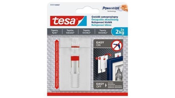 Nalepovací hřebík Powerstrips® 77777, na tapety, omítku, nastavitelný, 2 kg, TESA