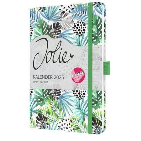 Diář Jolie Green Jungle Fever, A5, týdenní, 2025, pevná vazba, SIGEL J5355
