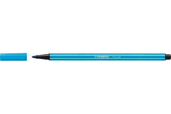 Fix, 1 mm, STABILO Pen 68, neonová modrá
