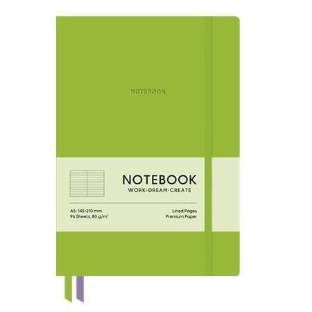 Zápisník Genius, zelená, A5, linkovaný, 96 listů, tvrdé desky, SHKOLYARYK A5-7128L