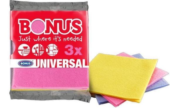 Univerzální hadřík Universal, 3 ks, BONUS B163 ,balení 3 ks