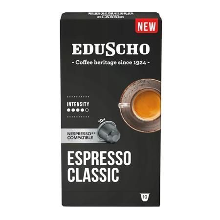 Kávové kapsle Espresso Classic, kompatibilní s Nespresso, 10 ks, EDUSCHO 537125 ,balení 10 ks