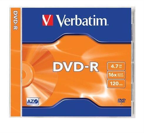 DVD-R 4,7GB, 16x, AZO, Verbatim, jewel box