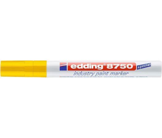 Lakový popisovač 8750, žlutá, 2-4 mm, průmyslový, EDDING 7580197004