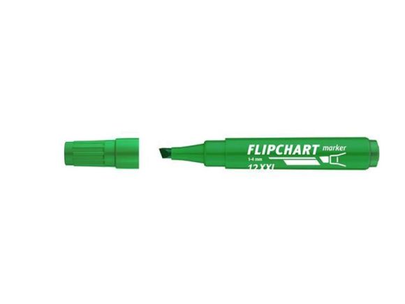 Popisovač na flipchart Artip 12 XXL, zelená, 1-4mm, klínový hrot, ICO
