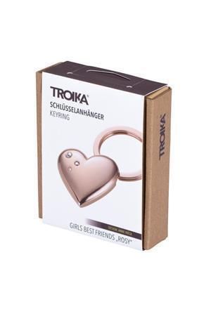 Klíčenka Girls Best Friend Rosy, růžová, s krystaly SWAROVSKI, TROIKA KR15-32/RG