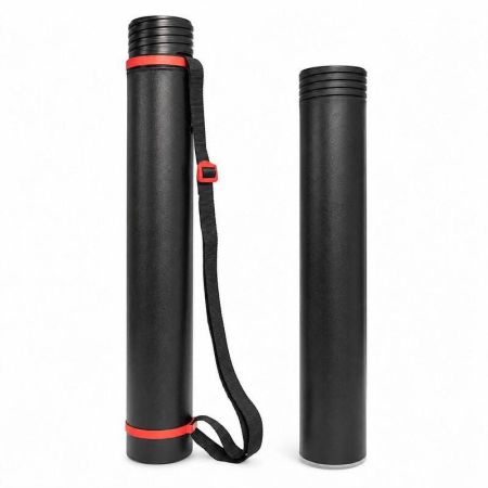 Tubus Premium, extra dlouhý, 80 × 1200–1600 mm, PE, černá, RUMOLD