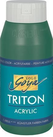 Akrylová barva TRITON SOLO GOYA, tmavě zelená, 750 ml, KREUL