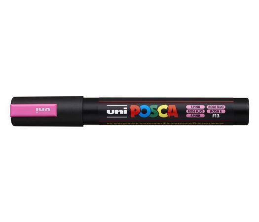 Akrylový popisovač Posca PC-5M, fluorescenční růžová, 1,8-2,5 mm, UNI 2UPC5MFR