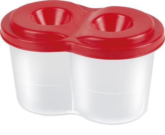 Kelímek dvojitý na štětce s víčkem, PANTA PLAST 0439-0002-99