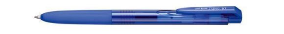 Gelové pero UMN-155N, tmavě modrá, 0,35 mm, stiskací mechanismus, UNI
