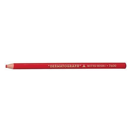 Vosková tužka Dermatograf, červená, UNI 2U7600P12 ,balení 12 ks