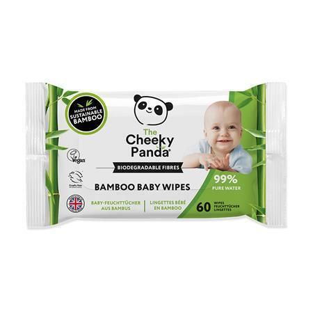 Dětské vlhčené ubrousky, bambusové, rozložitelné, 60 ks, CHEEKY PANDA BABYWX12-GBR ,balení 60 ks Dětské vlhčené ubrousky, bambusové, rozložitelné, 60 ks, CHEEKY PANDA BABYWX12-GBR ,balení 60 ks