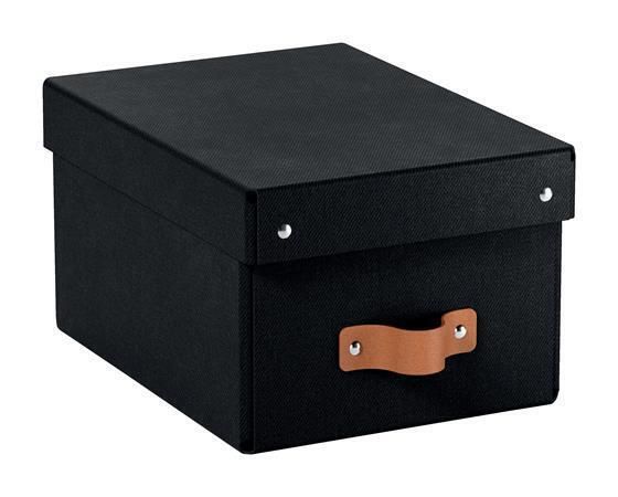 Úložný box Puro, černá, velikost S, 2 ks/balení, LEITZ 61470095 ,balení 2 ks