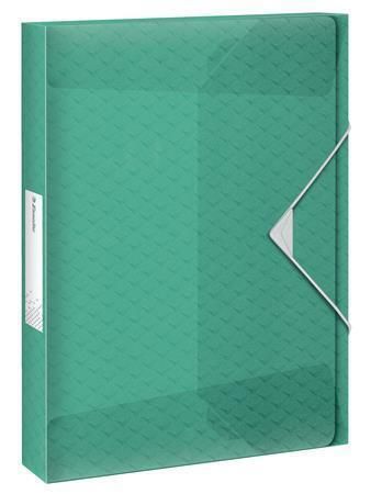 Box na spisy s gumičkou Colour\'Ice, zelená, 25 mm, PP, A4, ESSELTE