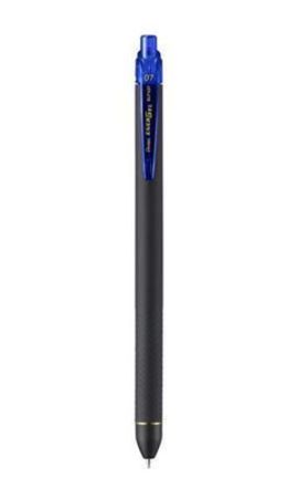 Gelové pero EnerGelX BLP437, modrá, 0,35 mm, stiskací mechanismus, PENTEL BLP437R1-C