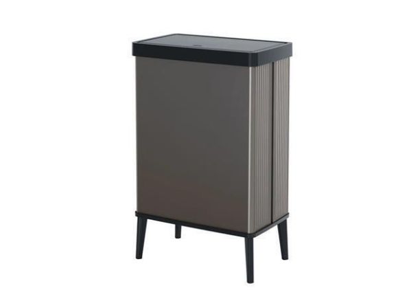Odpadkový koš Verto High, šedá-černá, s víkem, dotykové otevírání, 54 l, CURVER 261011 Odpadkový koš Verto High, šedá-černá, s víkem, dotykové otevírání, 54 l, CURVER 261011