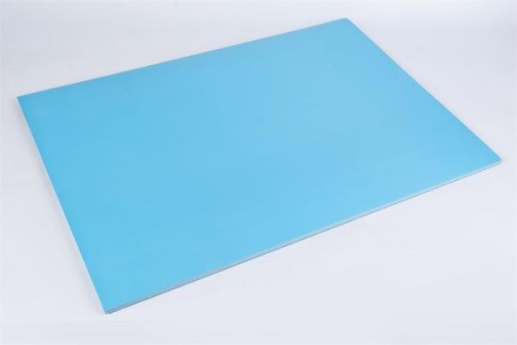 Dekorační karton, světle modrá, oboustranný, 48 x 68 ,balení 25 ks