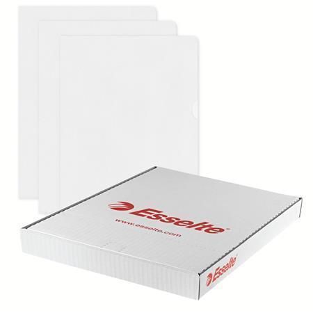 Desky L, čirá, A4, 105 mikronů, ESSELTE ,balení 100 ks Desky L, čirá, A4, 105 mikronů, ESSELTE ,balení 100 ks