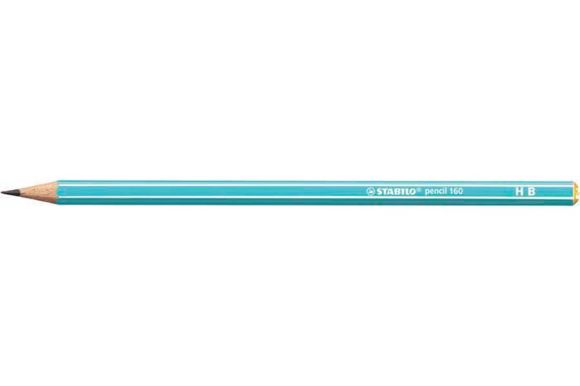 Grafitová tužka Pencil 160, modrá, HB, šestihranná, STABILO