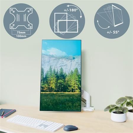 Držák na monitor Ergo, světle šedá, 1 rameno, LEITZ 64890085 Držák na monitor Ergo, světle šedá, 1 rameno, LEITZ 64890085