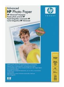 Fotografický papír, do inkoustové tiskárny, lesklý, A3, 250g, HP ,balení 20 ks