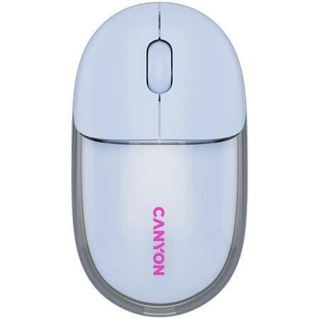 Myš OnClick 24, modrá, bezdrátová, duální připojení, optická, CANYON CNS-CMSW24BL