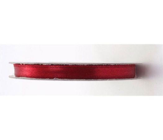 Satin ribbon, 6 mm, claret