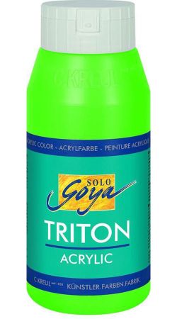 Akrylová barva TRITON SOLO GOYA, svítící zelená, 750 ml, KREUL