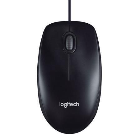 Myš M100, černá, drátová, optická, LOGITECH