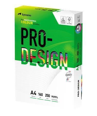 Xerografický papír, pro digitální tisk, A4, 160g, PRO-DESIGN ,balení 250 ks