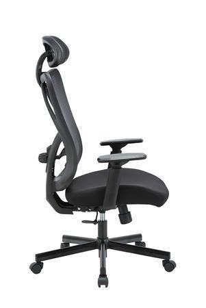 Kancelářská židle Cope, černá, látkový potah, nastavitelná opěrka hlavy COPE HÁLÓ FEKETE