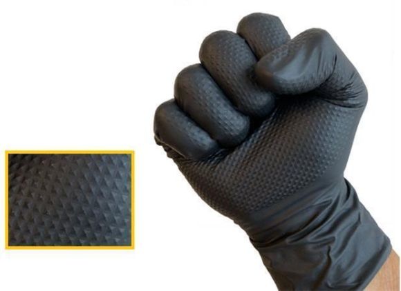 Ochranné rukavice, černá, jednorázové, nitrilové, 8,4 g, vel. XL, 90 ks, nepudrované, 1019XL ,balení 90 ks Ochranné rukavice, černá, jednorázové, nitrilové, 8,4 g, vel. XL, 90 ks, nepudrované, 1019XL ,balení 90 ks