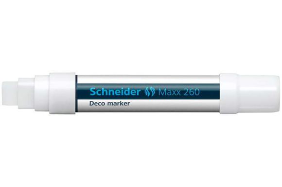 Křídový popisovač Maxx 260, bílá, 2-15mm, tekutý, SCHNEIDER