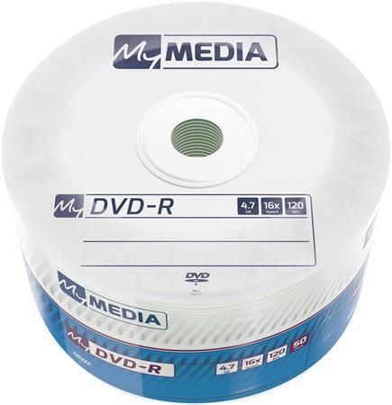 DVD-R 4,7 GB, 16 x, 50 ks, shrink, MYMEDIA 69200 ,balení 50 ks