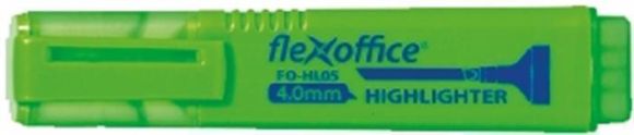 Zvýrazňovač HL05, zelená, 1-4,0 mm, FLEXOFFICE