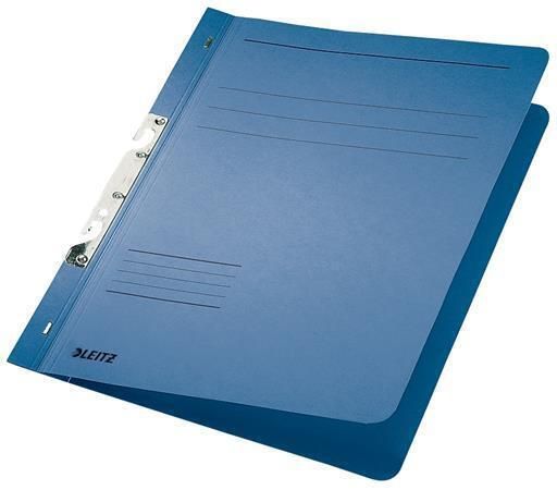 Desky s rychlo vazačem, modrá, karton, A4, metalická struktura, LEITZ ,balení 50 ks