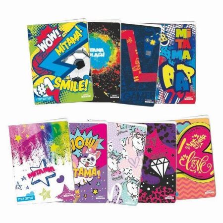 Sešit Fantasy colours, A4+, čtverečkovaný, 52+2 listů, Rainbow Dream, MITAMA 62164-90049