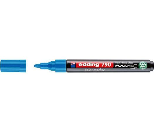 Lakový popisovač 790 PCR, světle modrá, 2-3 mm, EDDING 4-790PCR010 Lakový popisovač 790 PCR, světle modrá, 2-3 mm, EDDING 4-790PCR010