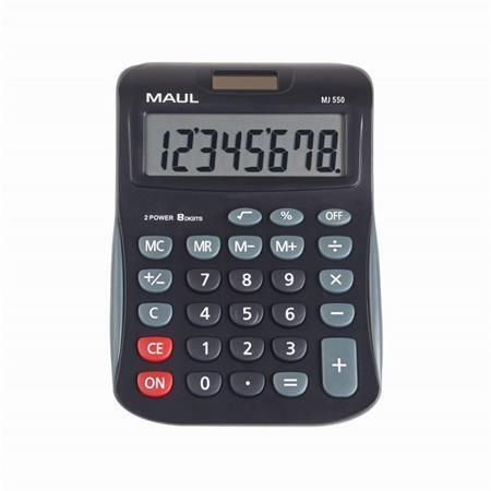 Kalkulačka MJ 550, šedá-černá, stolní, 8 číslic, MAUL 7263490