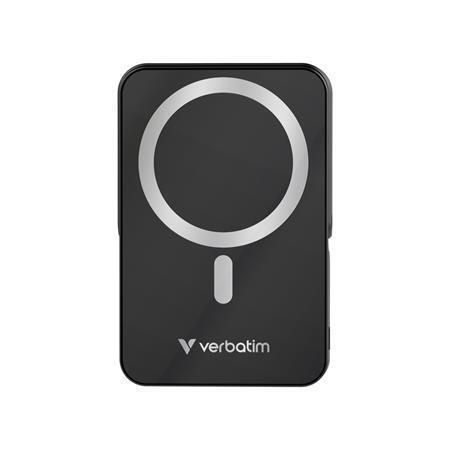 Magnetická powerbanka Charge n Go, černá, bezdrátová, 10 000 mAh, VERBATIM 32264