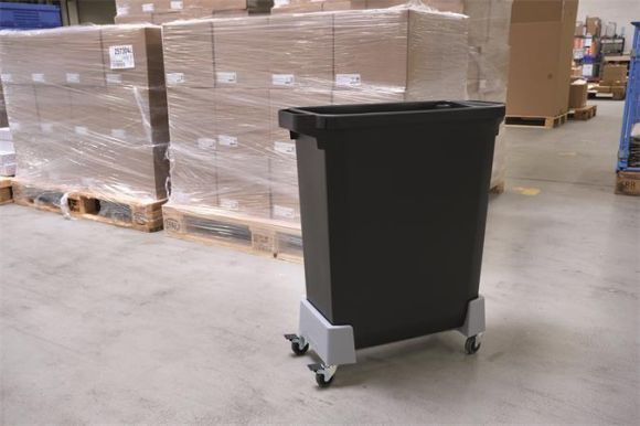 Vozík pro odpadkový koš DURABIN 60 L, grafitová, rPP, DURABLE 334037