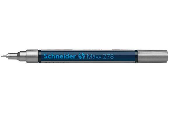 Permanentní lakový popisovač Maxx 278, stříbrná, 0,8mm, SCHNEIDER