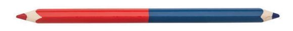 Barevná tužka, modrá-červená, oboustranná, trojhranná, silná, 12 ks/balení, ICO JBR-12 Barevná tužka, modrá-červená, oboustranná, trojhranná, silná, 12 ks/balení, ICO JBR-12