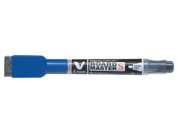 Popisovač na bílou tabuli V-Board Master S, modrá, 1,3 mm, EF, s houbičkou, PILOT WBME-VS-EF-L-BG