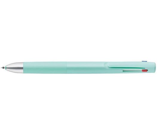 Kuličkové pero Blen 3C, modrozelená, 0,24 mm, stiskací mechanismus, 3-barevné, ZEBRA 53135