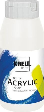 Akrylová barva TRITON SOLO GOYA, titanově bílá, 750 ml, KREUL