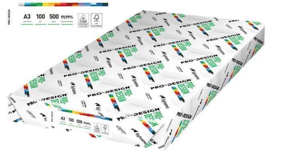 Xerografický papír, pro digitální tisk, A3, 100 g, 500 listů, PRO-DESIGN PRDES100X436(443) ,balení 500 ks
