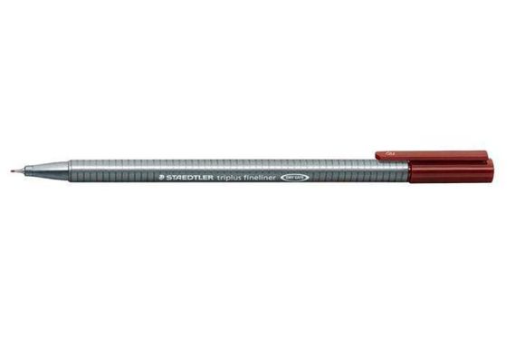 Liner Triplus 334, hnědá, 0,3mm, STAEDTLER